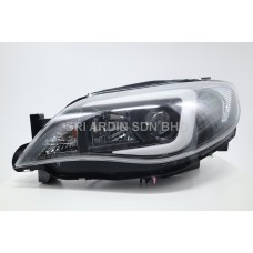 Subaru Impreza GR / GV ( V10 ) 08-14 Black Projector Headlamp w Light Bar